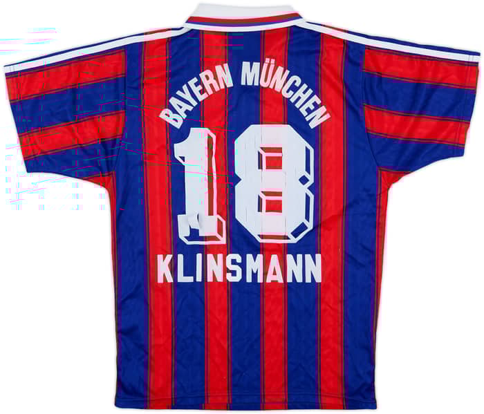 1995-97 Bayern Munich Home Shirt Klinsmann #18 - 5/10 - (XL.Boys)