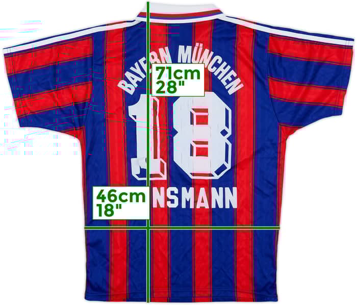 1995-97 Bayern Munich Home Shirt Klinsmann #18 - 5/10 - (XL.Boys)