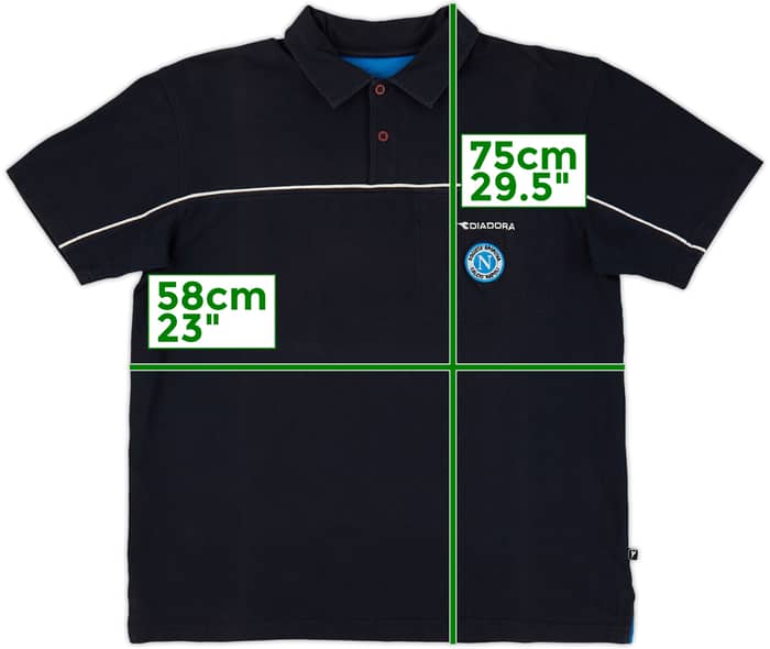 2006-07 Napoli Diadora Polo Shirt - 8/10 - (L)