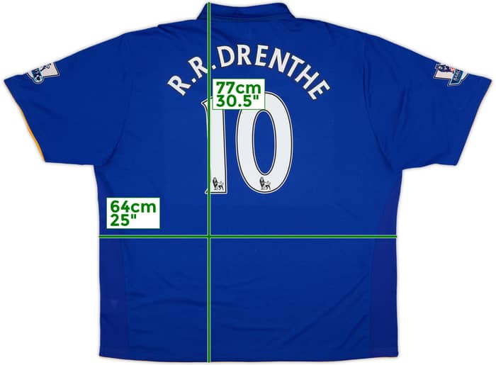 2011-12 Everton Home Shirt R.R.Drenthe #10 - 8/10 - (XXL)