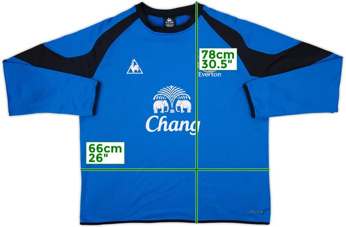 2009-10 Everton Le Coq Sportif Sweat Top - 9/10 - (XXL)