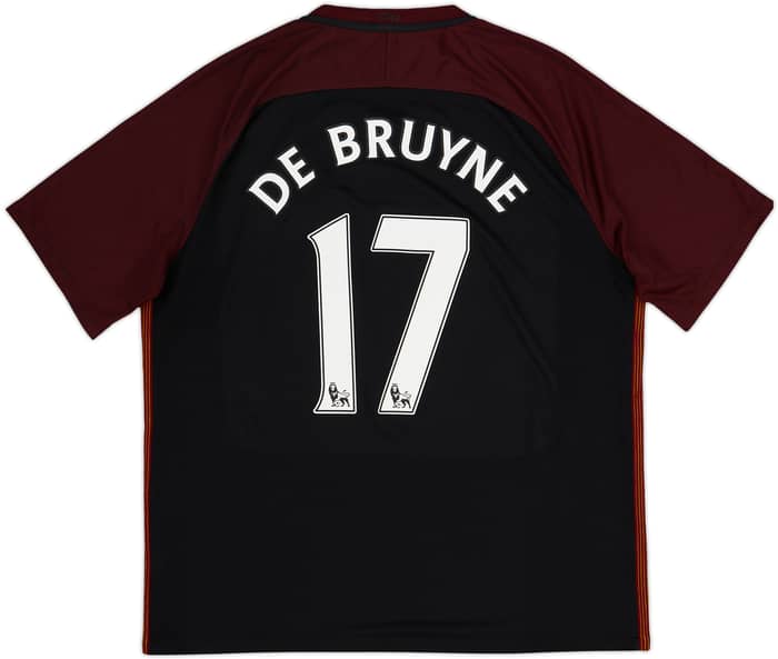 2016-17 Manchester City Away Shirt De Bruyne #17 - 8/10 - (XL)