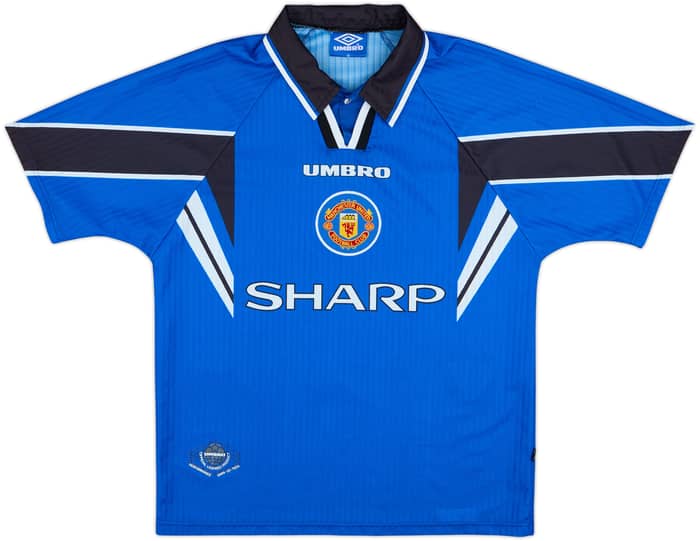 1996-98 Manchester United Third Shirt Cantona #7 - 8/10 - (M)