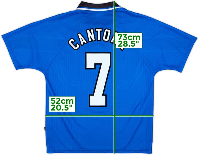 1996-98 Manchester United Third Shirt Cantona #7 - 8/10 - (M)