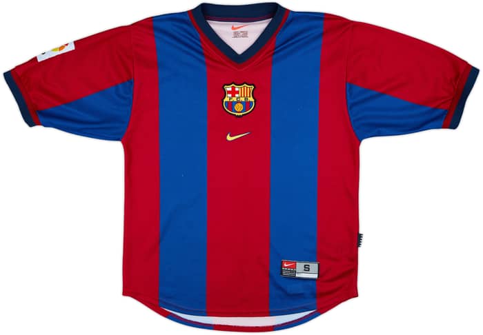 1998-00 Barcelona Home Shirt Rivaldo #11 - 9/10 - (S)