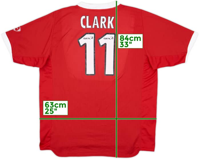 2007-08 Aberdeen Home Shirt Clark #11 - 6/10 - (XL)