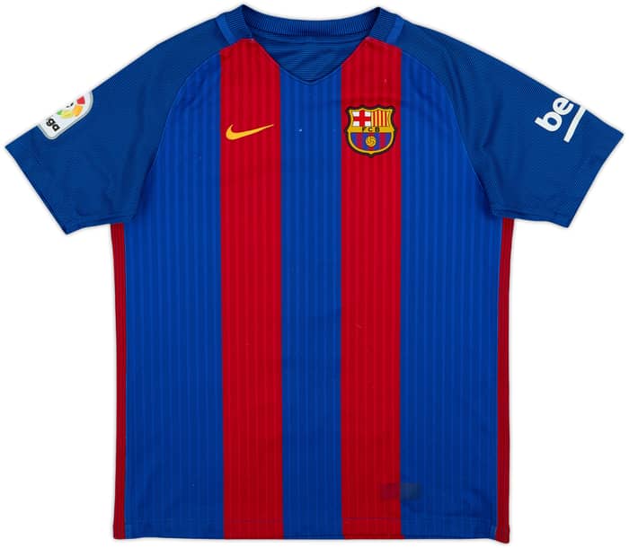 2016-17 Barcelona Home Shirt Neymar Jr #11 - 6/10 - (L.Boys)