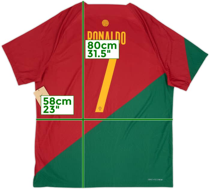 2022-23 Portugal Authentic Home Shirt Ronaldo #7 (M)