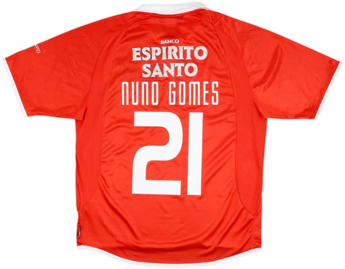 Camiseta de local Centenario del Benfica 2004-05 Nuno Gomes #21 - 6/10 - (L)