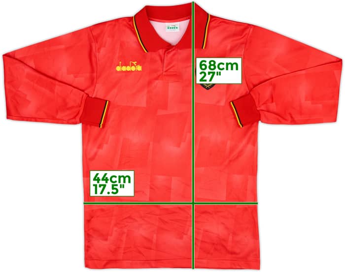 1992-94 Belgium Home L/S Shirt #10 - 9/10 - (S)
