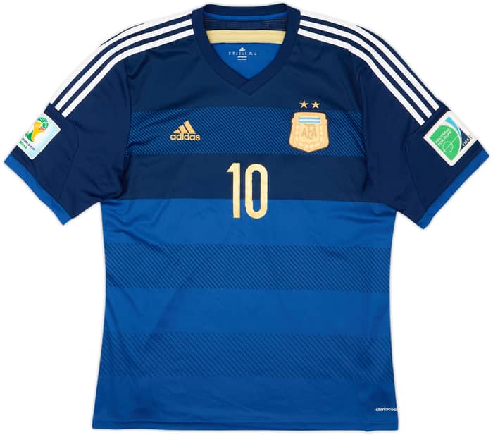2013-15 Argentina Away Shirt Messi #10 - 6/10 - (XL)