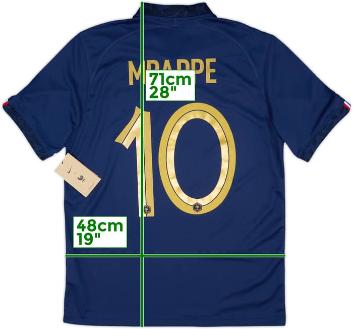 2022-23 France Home Shirt Mbappe #10 (M)