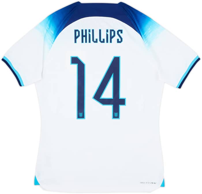 2022-23 England Player Issue Home Shirt Philips #14 - 8/10 - (L)