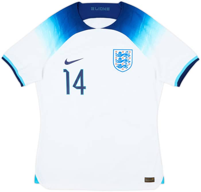2022-23 England Player Issue Home Shirt Philips #14 - 8/10 - (L)