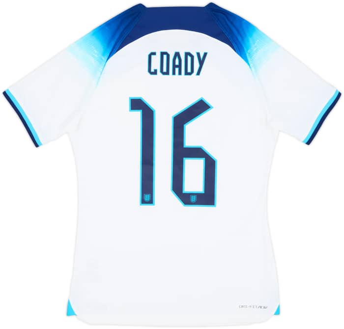 2022-23 England Authentic Home Shirt Coady #16 - 9/10 - (M)