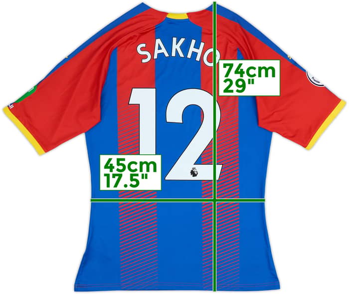Camiseta de local del Crystal Palace 2018-19 Sakho #12 - 9/10 - (XL)