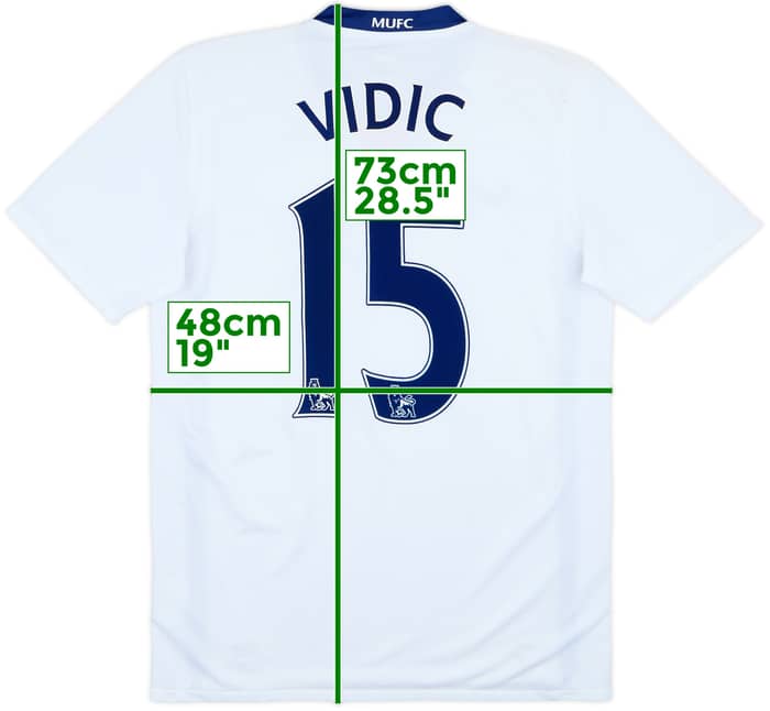 2008-10 Manchester United Away Shirt Vidic #15 - 5/10 - (S)