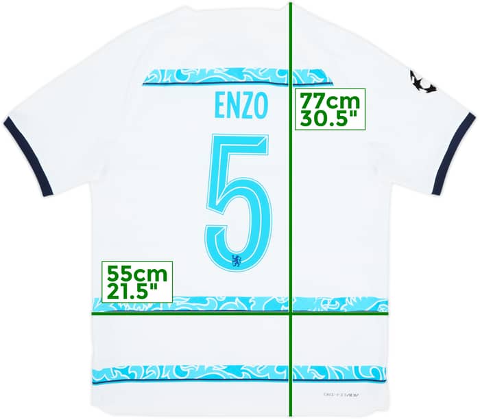 Camiseta auténtica de visitante del Chelsea 2022-23 Enzo #5 - 7/10 - (L)