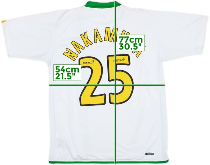 2006-08 Celtic European Shirt Nakamura #25 - 8/10 - (L)