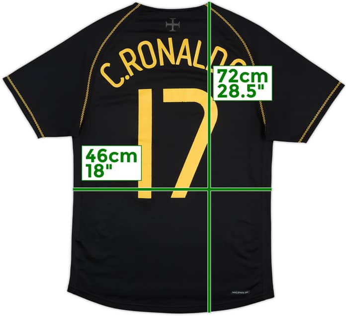 2006-07 Portugal Visitante Camiseta C.Ronaldo #17 - 7/10 - (S)