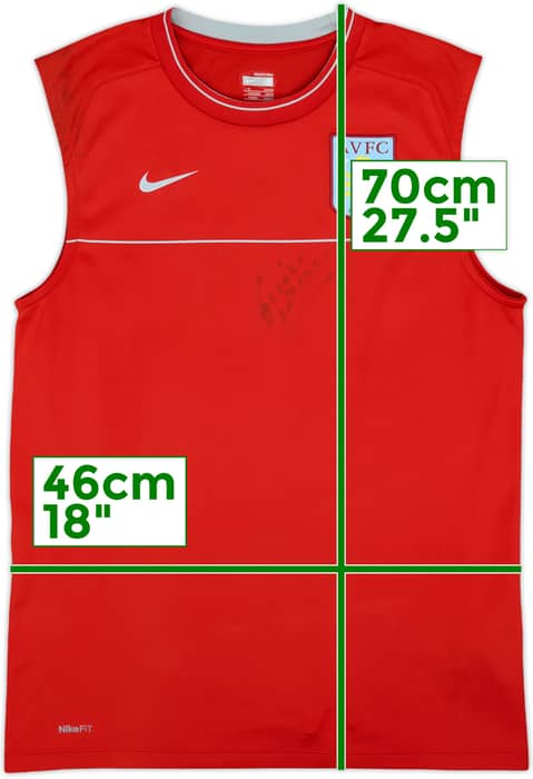 2008-09 Aston Villa Signed Nike Training Vest - 5/10 - (S)