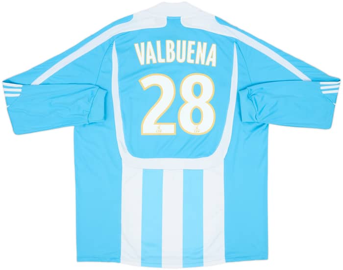 2007-08 Olympique Marseille Away L/S Shirt Valbuena #28 - 7/10 - (XXL)