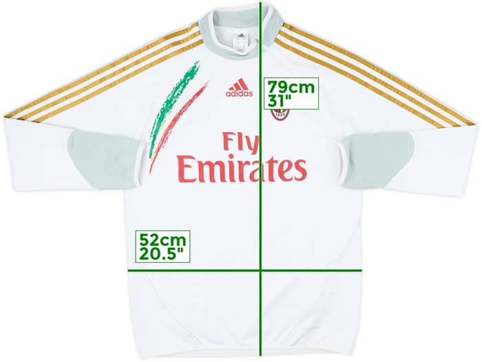 2013-14 AC Milan adidas Formotion 1/4 Zip Drill Top - 8/10 - (M/L)