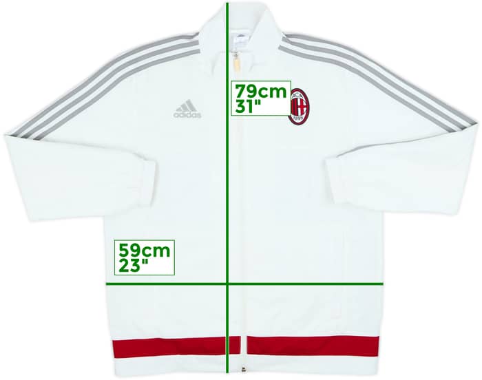 2015-16 AC Milan adidas Track Jacket - 7/10 - (L)