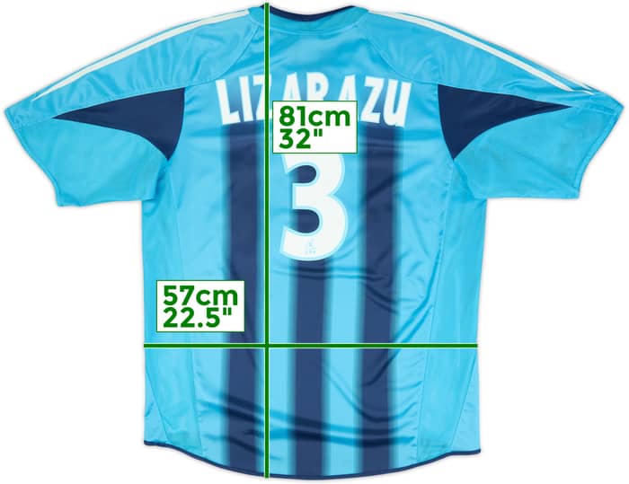 2004-05 Olympique Marseille Away Shirt Lizarazu #3 - 6/10 - (L)