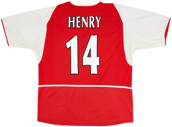 2002-04 Arsenal Home Shirt Henry #14 - 8/10 - (XL)