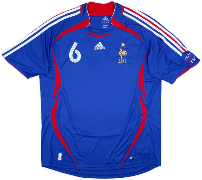 2006-07 France Home Shirt #6 - 8/10 - (XL)