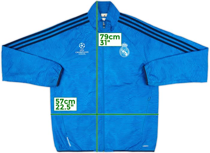 2015-16 Real Madrid CL adidas Track Jacket - 8/10 - (M)