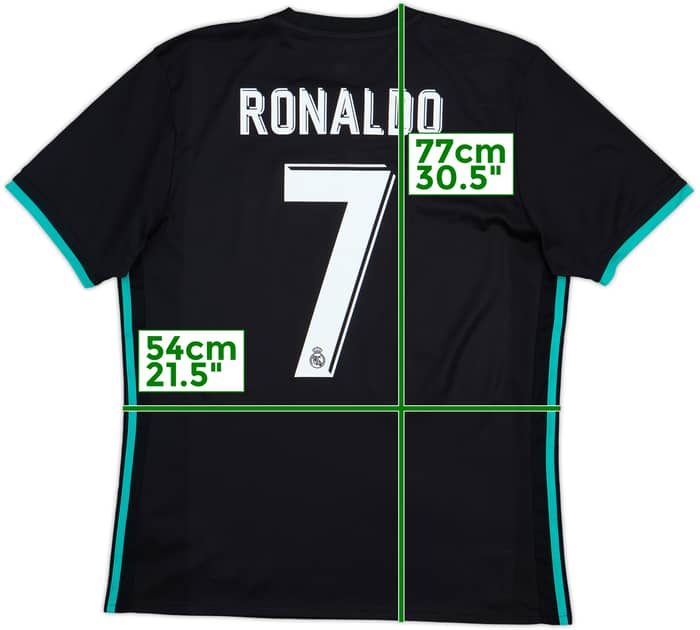 2017-18 Real Madrid Away Shirt Ronaldo #7 - 9/10 - (L)