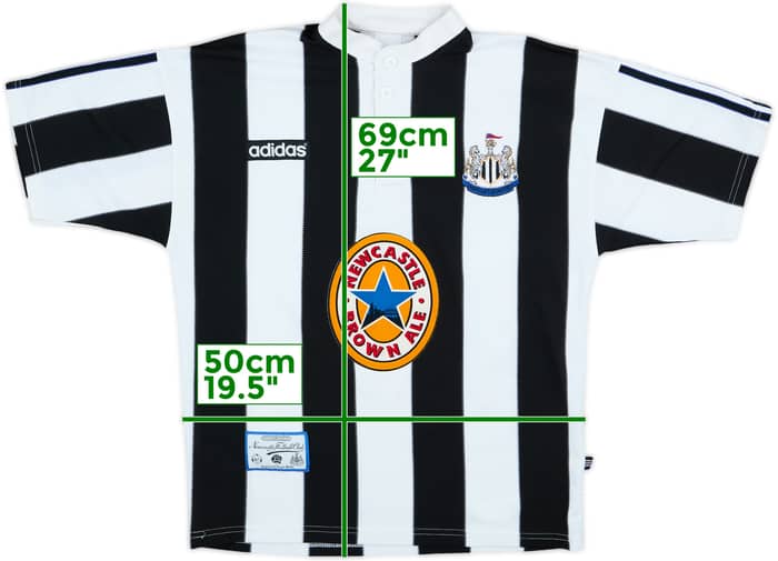 1995-97 Newcastle Home Shirt #9 - 8/10 - (M)