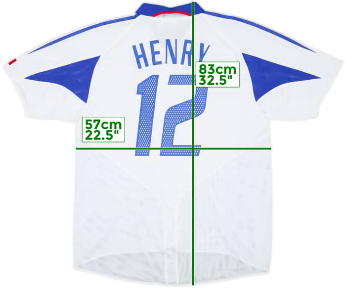 2004-06 France Away Shirt Henry #12 - 8/10 - (L)