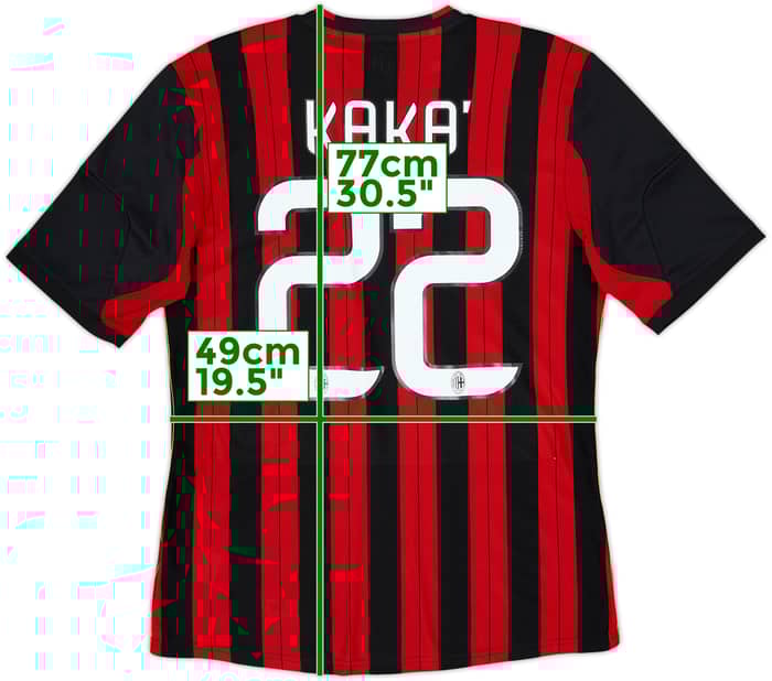 2013-14 AC Milan Home Shirt Kaka #22 - 8/10 - (M)