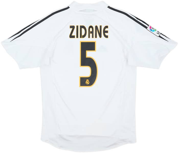 2004-05 Real Madrid Home Shirt Zidane #5 - 7/10 - (S)