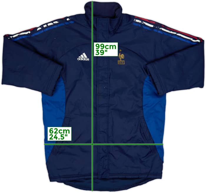 2002-03 France adidas Padded Bench Coat - 5/10 - (S)