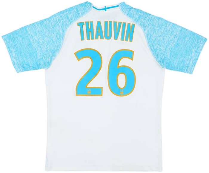 2018-19 Olympique Marseille Home Shirt Thauvin #26 - 6/10 - (M)