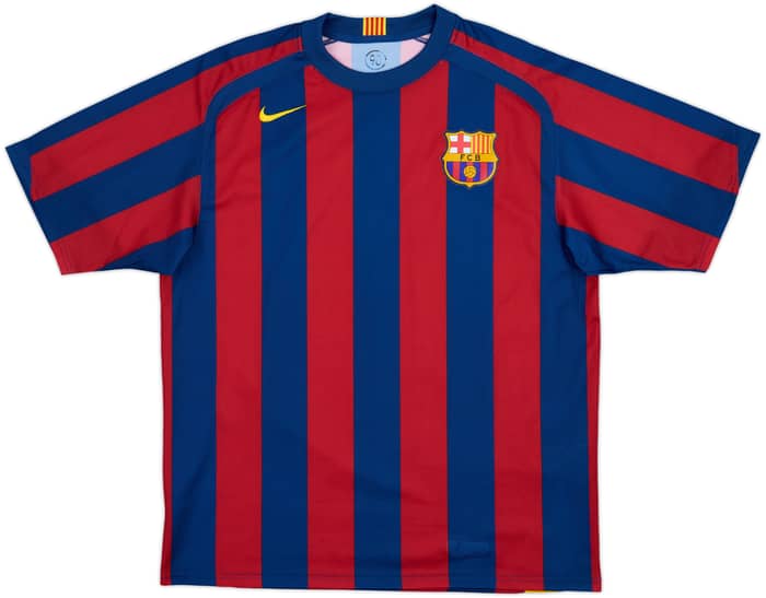 2005-06 Barcelona Basic Home Shirt Ronaldinho #10 - 8/10 - (L)