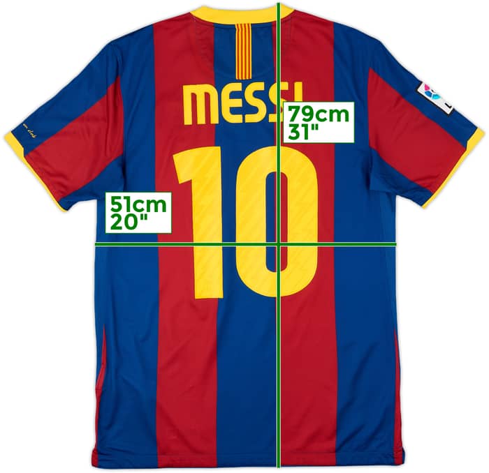 2010-11 Barcelona Home Shirt Messi #10 - 6/10 - (M)