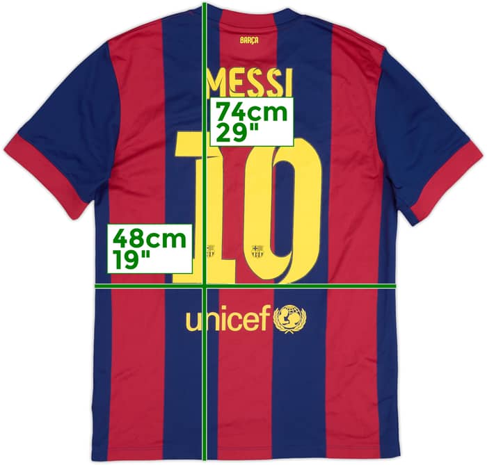 2014-15 Barcelona Camiseta Local Messi #10 - 8/10 - (M)