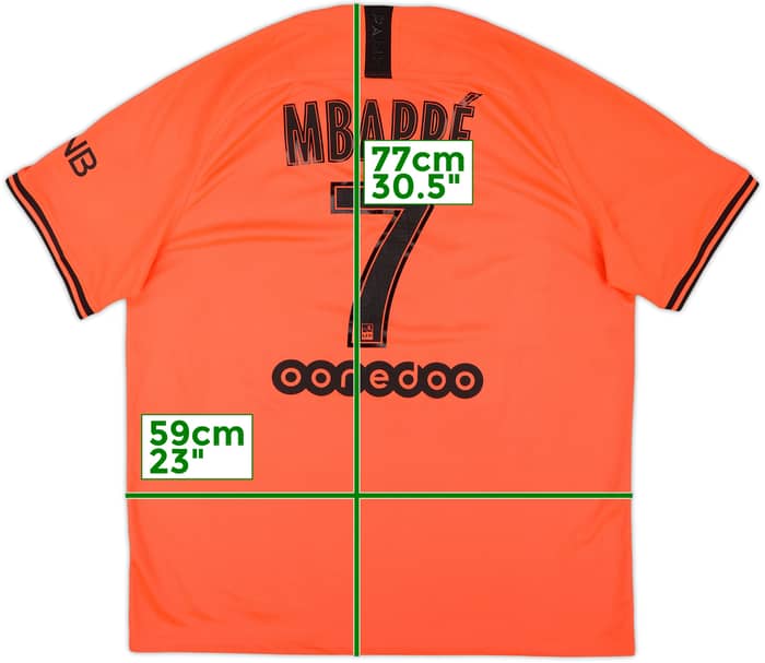 2019-20 Paris Saint-Germain Away Shirt Mbappe #7 - 10/10 - (XL)