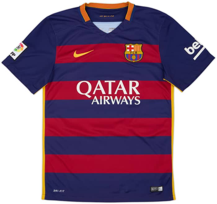 2015-16 Barcelona Home Shirt A.Iniesta #8 - 8/10 - (S)