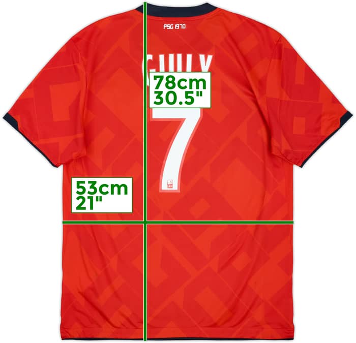 2010-12 Paris Saint-Germain '40 ANS' Home/Third Shirt Giuly #7 - 7/10 - (L)