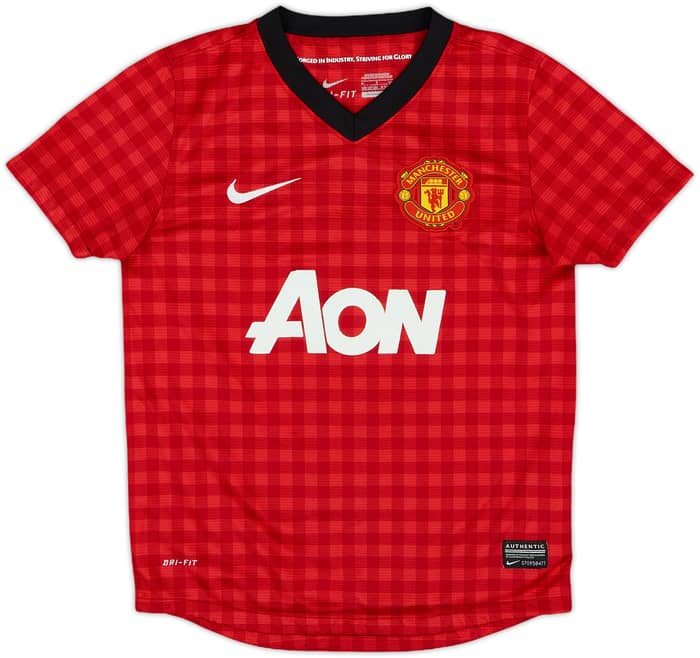 2012-13 Manchester United Home Shirt Rooney #10 - 6/10 - (S.Boys)
