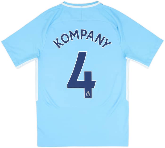 2017-18 Manchester City Camiseta Local Kompany #4 - 8/10 - (S)