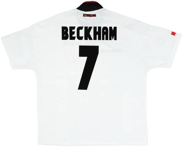 1997-99 Manchester United Away Shirt Beckham #7 - 8/10 - (XXL)
