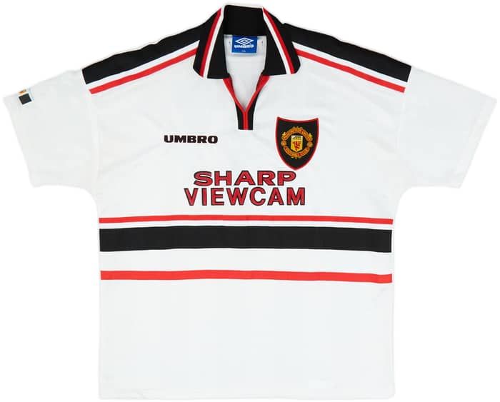 1997-99 Manchester United Away Shirt Beckham #7 - 8/10 - (XXL)