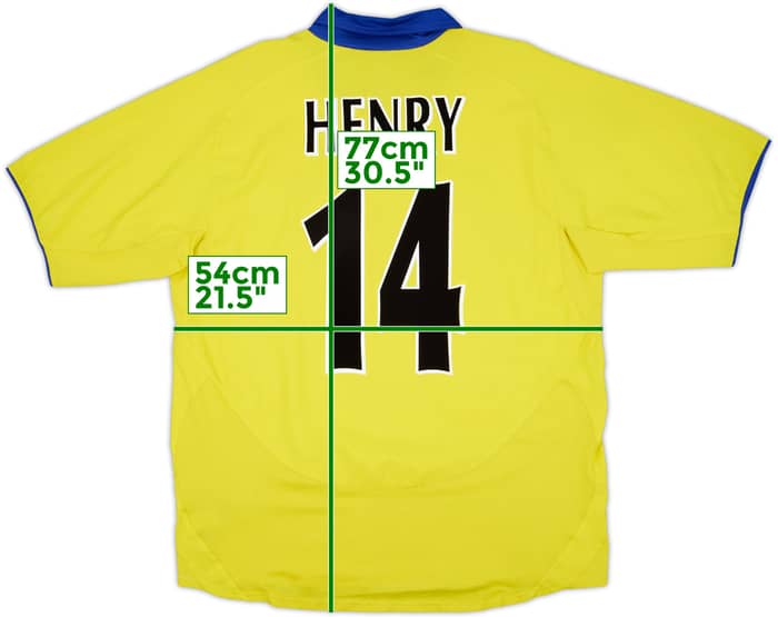 2003-05 Arsenal Camiseta Visitante Henry #14 - 7/10 - (M)